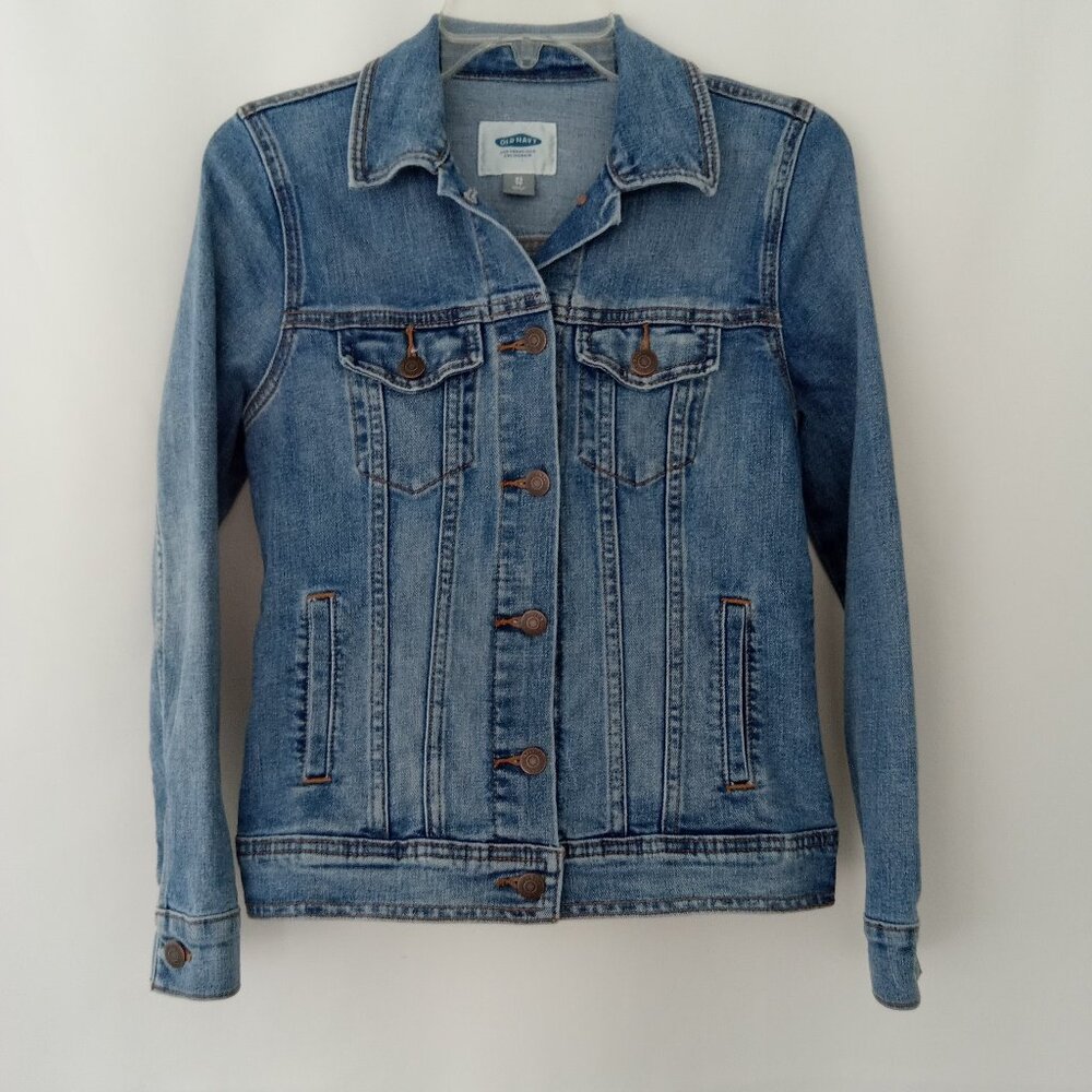 OLD NAVY Blue Denim Jean Jacket Womens Size XSmall